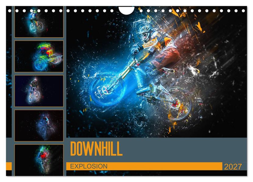 Downhill Explosion (Wandkalender 2027 DIN A4 quer) CALVENDO Monatskalender