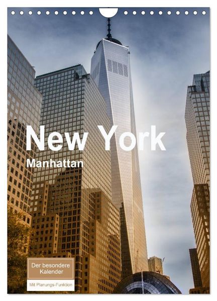 New York - Manhattan (Wandkalender 2027 DIN A4 hoch) CALVENDO Monatskalender