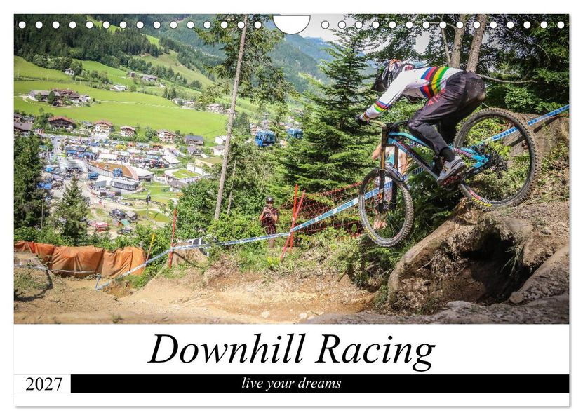 Downhill Racing (Wandkalender 2027 DIN A4 quer) CALVENDO Monatskalender