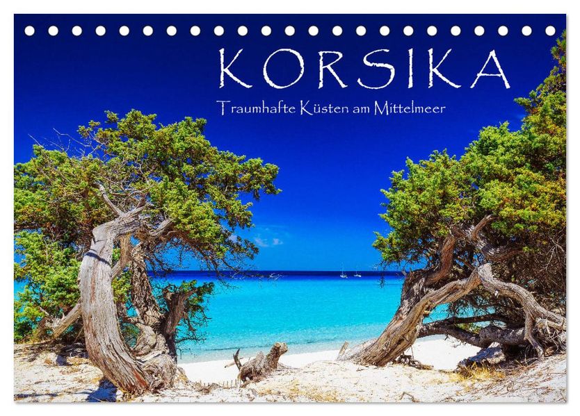 Korsika - Traumhafte Küsten am Mittelmeer (Tischkalender 2027 DIN A5 quer) CALVENDO Monatskalender