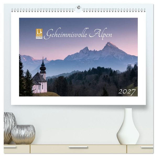 Geheimnisvolle Alpen (hochwertiger Premium Wandkalender 2027 DIN A2 quer) Kunstdruck in Hochglanz