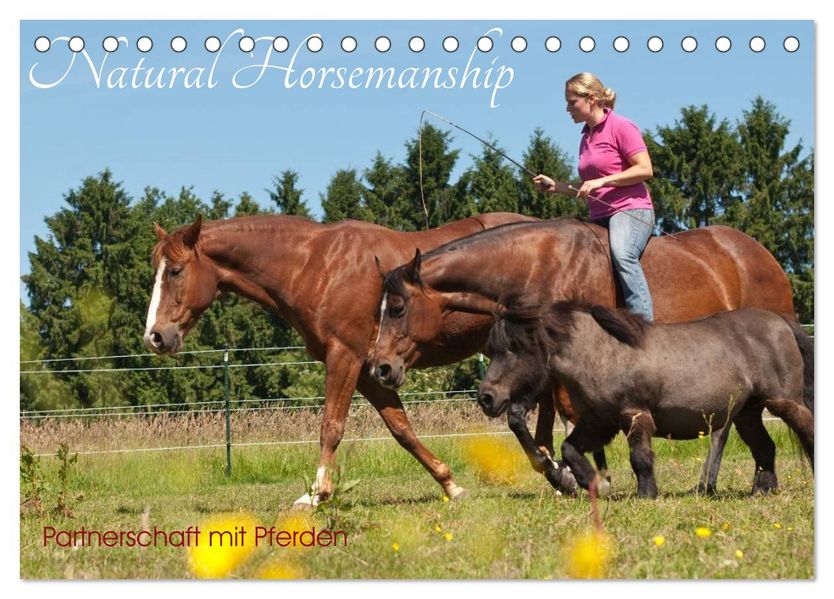 Natural Horsemanship - Partnerschaft mit Pferden (Tischkalender 2027 DIN A5 quer) CALVENDO Monatskalender