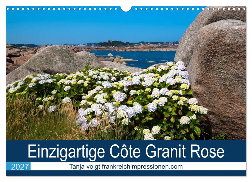 Einzigartige Côte Granit Rose (Wandkalender 2027 DIN A3 quer) CALVENDO Monatskalender