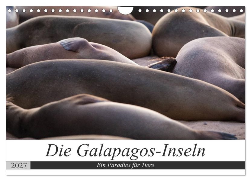 Galapagos-Inseln - Ein Paradies für Tiere (Wandkalender 2027 DIN A4 quer) CALVENDO Monatskalender