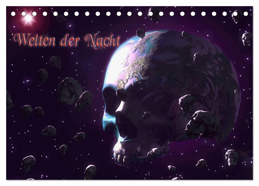 Welten der Nacht - Gothic und Dark Art (Tischkalender 2027 DIN A5 quer) CALVENDO Monatskalender