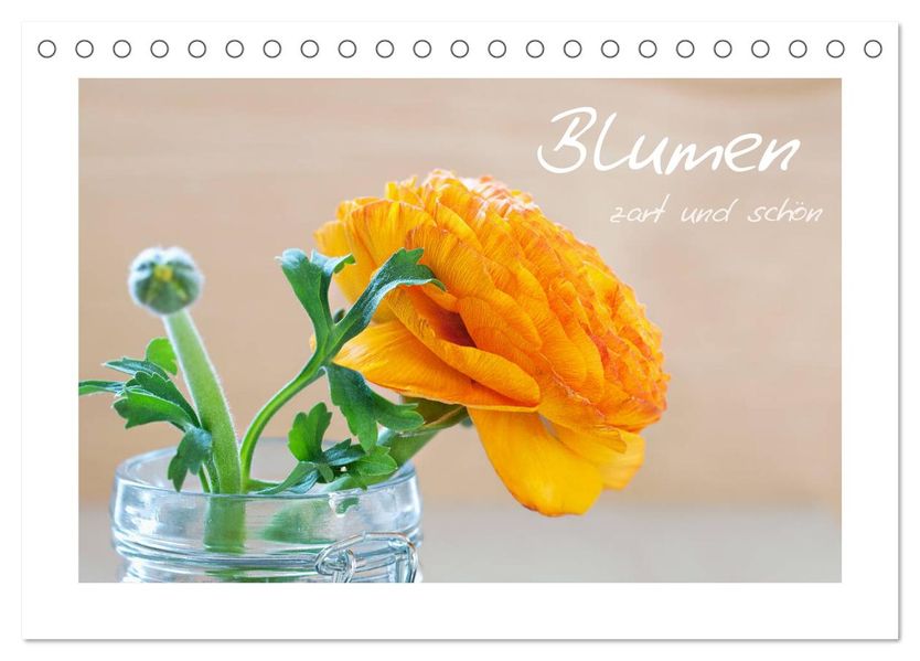 Blumen zart und schön (Tischkalender 2027 DIN A5 quer) CALVENDO Monatskalender