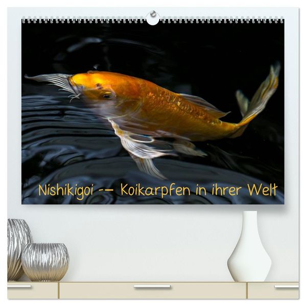 Nishikigoi - Koikarpfen in ihrer Welt (hochwertiger Premium Wandkalender 2027 DIN A2 quer) Kunstdruck in Hochglanz