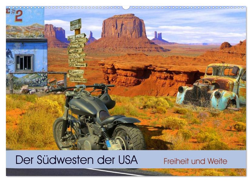 Der Südwesten der USA. Freiheit und Weite (Wandkalender 2027 DIN A2 quer) CALVENDO Monatskalender