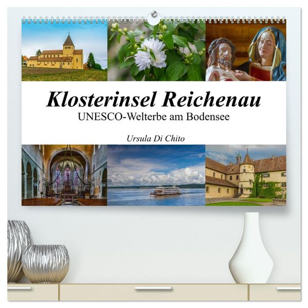 Klosterinsel Reichenau - UNESCO-Welterbe am Bodensee (hochwertiger Premium Wandkalender 2027 DIN A2 quer) Kunstdruck in Hochglanz