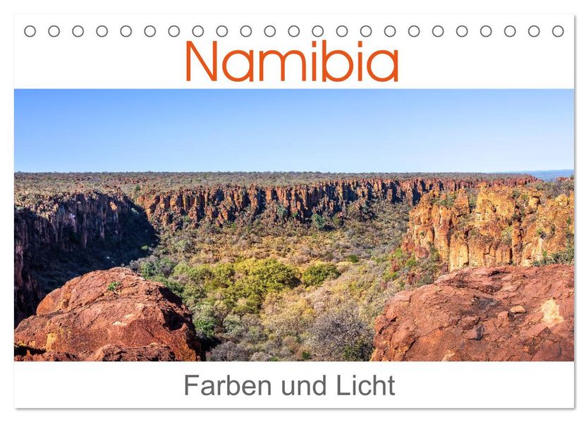 Namibia - Farben und Licht (Tischkalender 2027 DIN A5 quer) CALVENDO Monatskalender