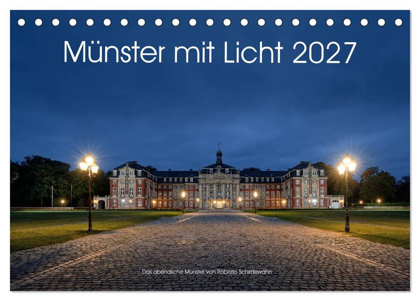 Münster mit Licht (Tischkalender 2027 DIN A5 quer) CALVENDO Monatskalender
