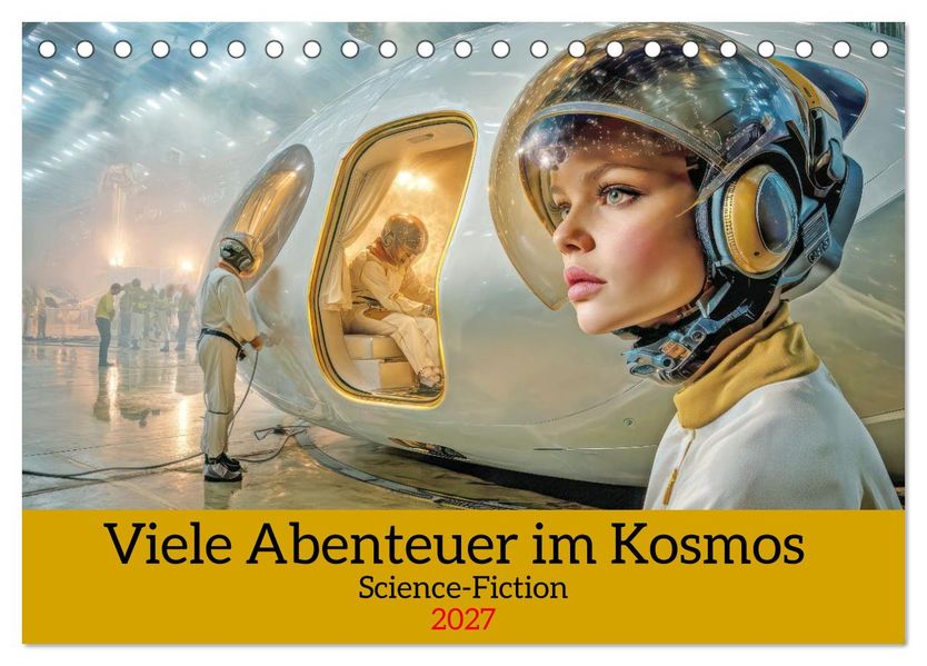Viele Abenteuer im Kosmos - Science-Fiction (Tischkalender 2027 DIN A5 quer) CALVENDO Monatskalender