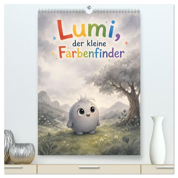 Lumi - der kleine Farbfinder (hochwertiger Premium Wandkalender 2027 DIN A2 hoch) Kunstdruck in Hochglanz