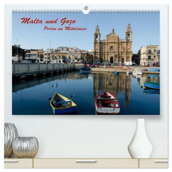 Malta und Gozo Perlen im Mittelmeer (hochwertiger Premium Wandkalender 2027 DIN A2 quer) Kunstdruck in Hochglanz