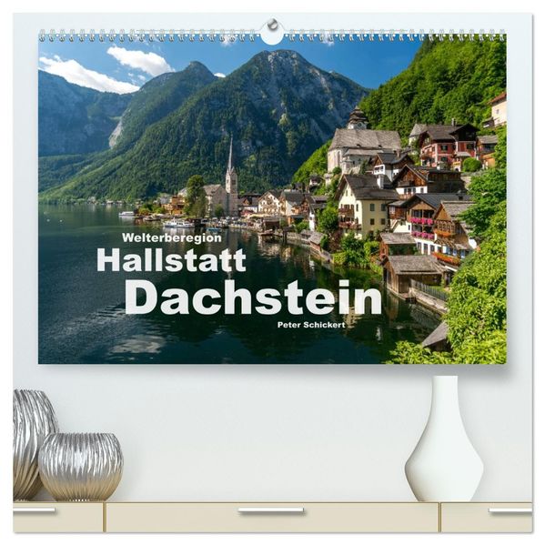 Welterberegion Hallstatt Dachstein (hochwertiger Premium Wandkalender 2027 DIN A2 quer) Kunstdruck in Hochglanz