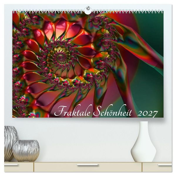 Fraktale Schönheit 2027 (hochwertiger Premium Wandkalender 2027 DIN A2 quer) Kunstdruck in Hochglanz
