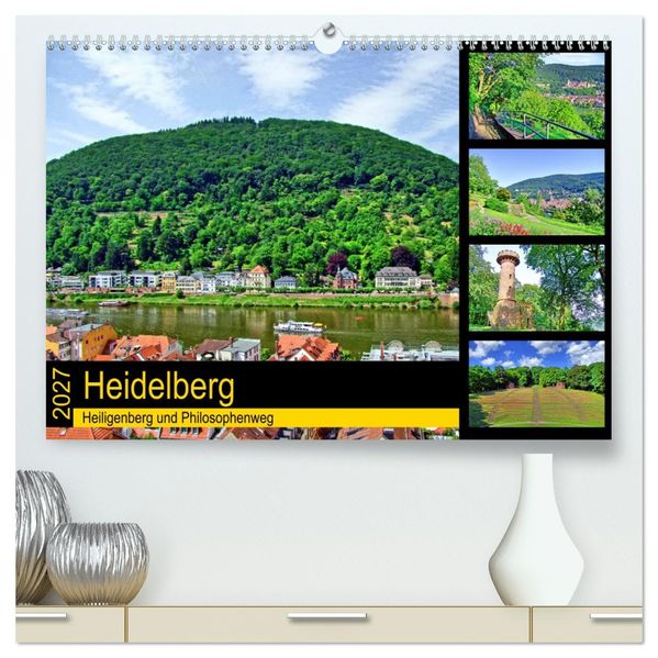 Heidelberg - Heiligenberg und Philosophenweg (hochwertiger Premium Wandkalender 2027 DIN A2 quer) Kunstdruck in Hochglanz