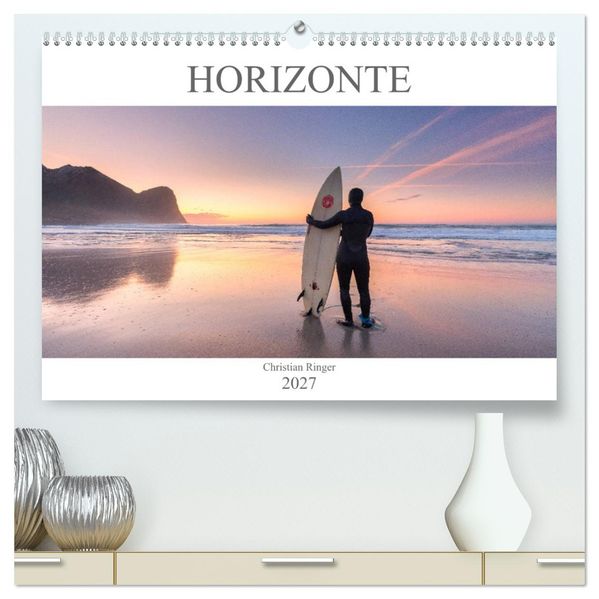 Horizonte (hochwertiger Premium Wandkalender 2027 DIN A2 quer) Kunstdruck in Hochglanz