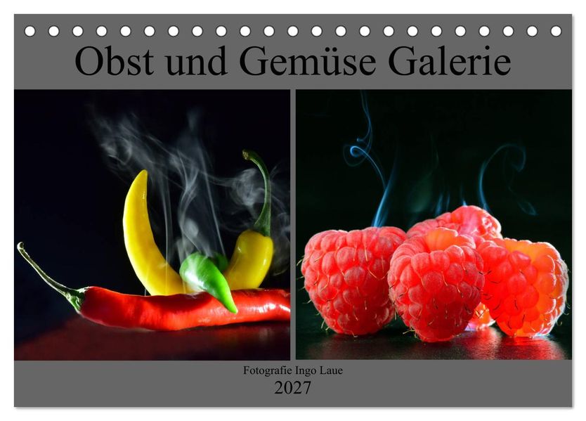 Obst und Gemüse Galerie (Tischkalender 2027 DIN A5 quer) CALVENDO Monatskalender