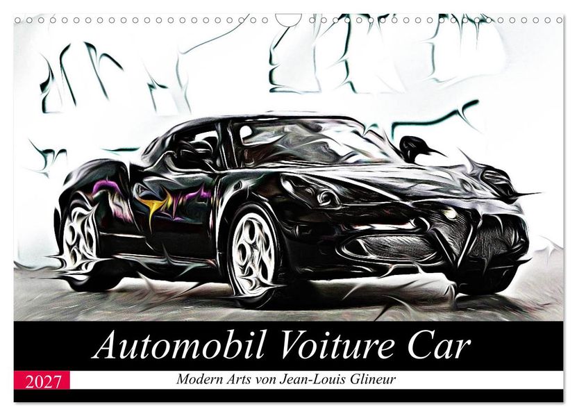 Automobil Voiture Car (Wandkalender 2027 DIN A3 quer) CALVENDO Monatskalender