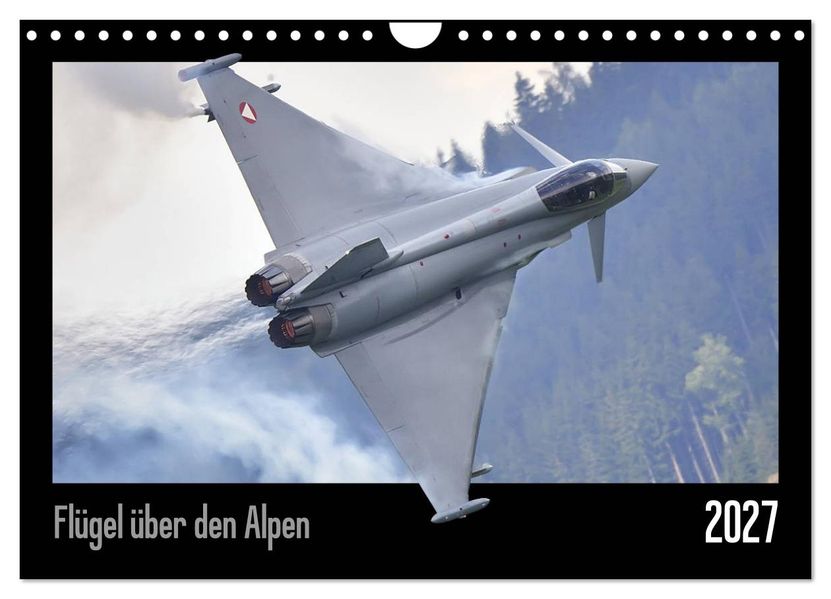 Flügel über den Alpen (Wandkalender 2027 DIN A4 quer) CALVENDO Monatskalender