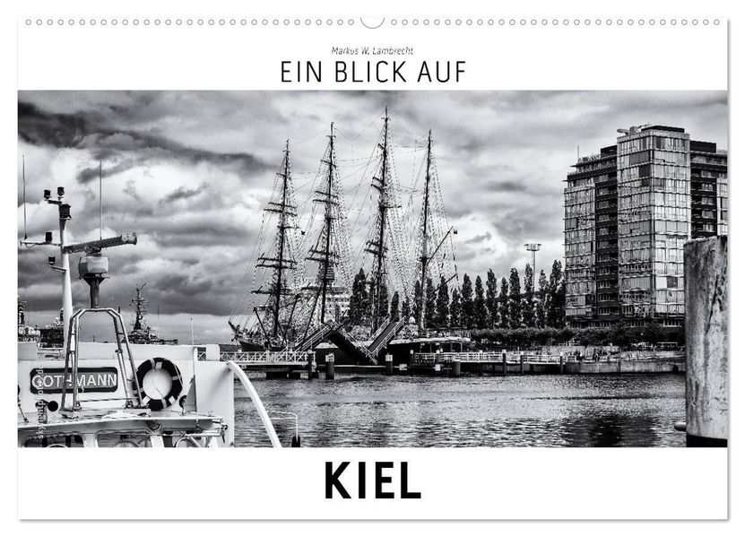 Ein Blick auf Kiel (Wandkalender 2027 DIN A2 quer) CALVENDO Monatskalender