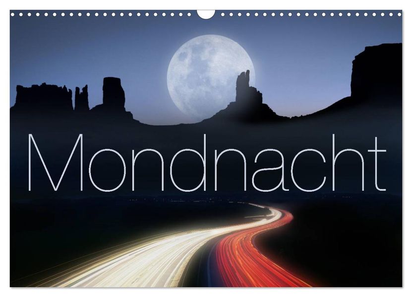 Mondnacht (Wandkalender 2027 DIN A3 quer) CALVENDO Monatskalender