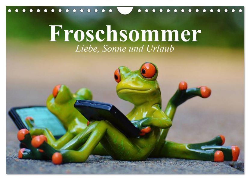 Froschsommer. Liebe Sonne und Urlaub (Wandkalender 2027 DIN A4 quer) CALVENDO Monatskalender