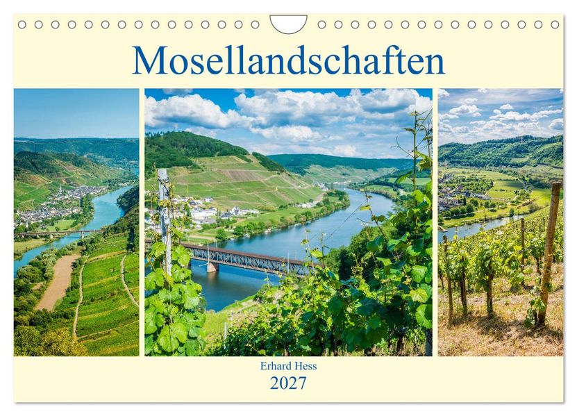 Mosellandschaften (Wandkalender 2027 DIN A4 quer) CALVENDO Monatskalender