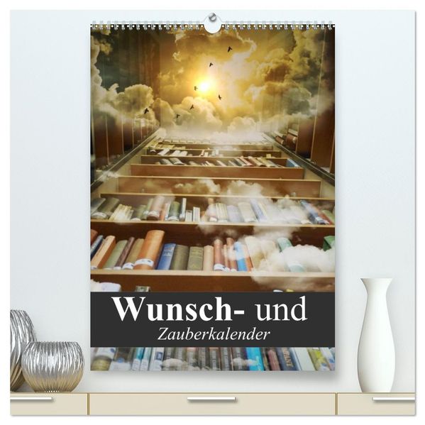 Wunsch- und Zauberkalender (hochwertiger Premium Wandkalender 2027 DIN A2 hoch) Kunstdruck in Hochglanz