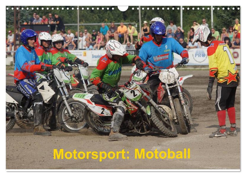 Motorsport: Motoball (Wandkalender 2027 DIN A3 quer) CALVENDO Monatskalender