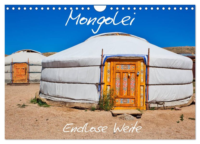 Mongolei Endlose Weite (Wandkalender 2027 DIN A4 quer) CALVENDO Monatskalender