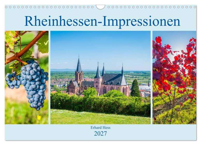 Rheinhessen-Impressionen (Wandkalender 2027 DIN A3 quer) CALVENDO Monatskalender