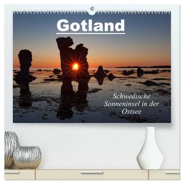 Gotland - Sonneninsel in der Ostsee (hochwertiger Premium Wandkalender 2027 DIN A2 quer) Kunstdruck in Hochglanz