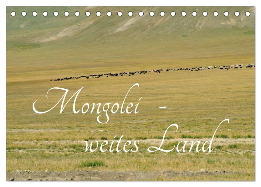 Mongolei - weites Land (Tischkalender 2027 DIN A5 quer) CALVENDO Monatskalender