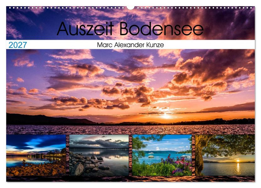 Auszeit Bodensee (Wandkalender 2027 DIN A2 quer) CALVENDO Monatskalender