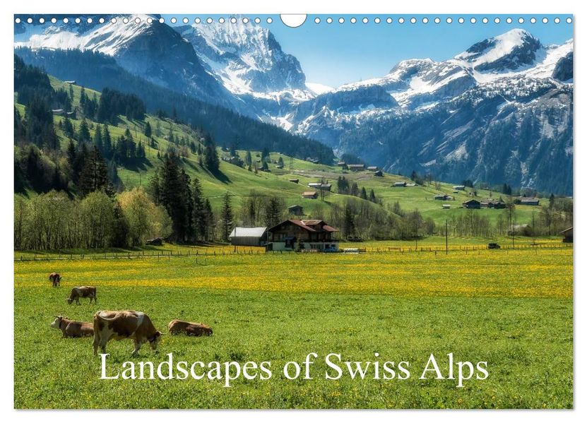 Landscapes of Swiss Alps (Wall Calendar 2027 DIN A3 landscape) CALVENDO 12 Month Wall Calendar