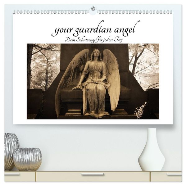 your guardian angel - Dein Schutzengel für jeden Tag (hochwertiger Premium Wandkalender 2027 DIN A2 quer) Kunstdruck in Hochglanz