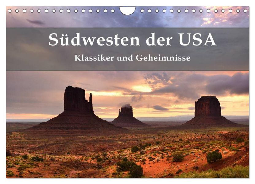 Südwesten der USA - Klassiker und Geheimnisse (Wandkalender 2027 DIN A4 quer) CALVENDO Monatskalender