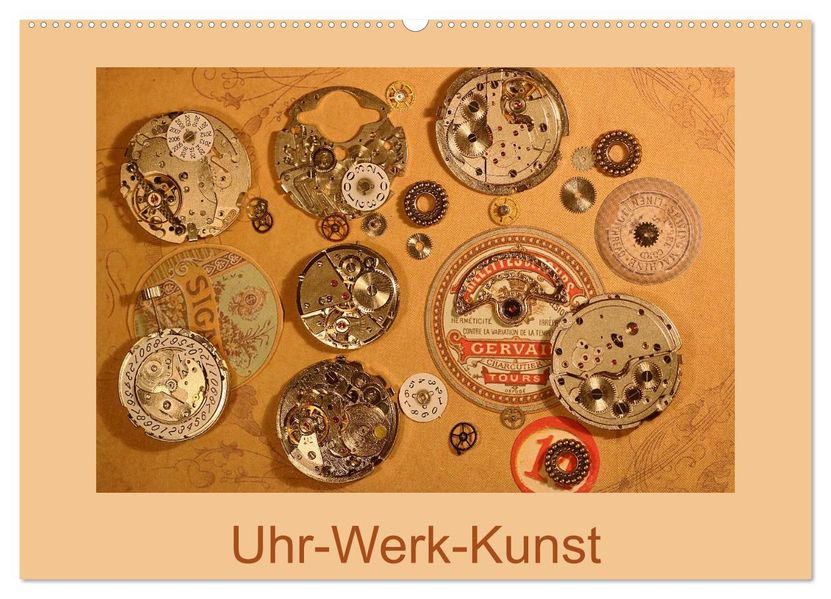 Uhr-Werk-Kunst (Wandkalender 2027 DIN A2 quer) CALVENDO Monatskalender