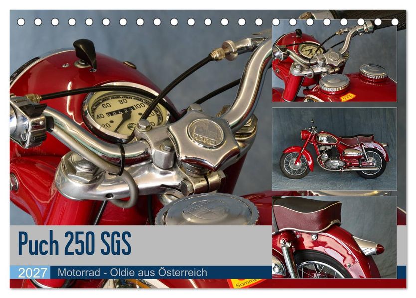 Puch 250 SGS Motorrad - Oldie aus Österreich (Tischkalender 2027 DIN A5 quer) CALVENDO Monatskalender