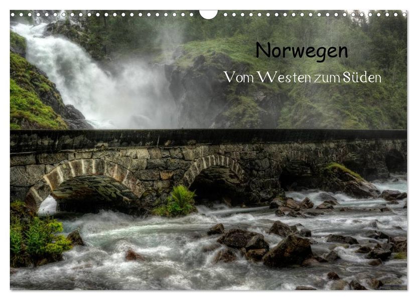 Norwegen - Vom Westen zum Süden (Wandkalender 2027 DIN A3 quer) CALVENDO Monatskalender