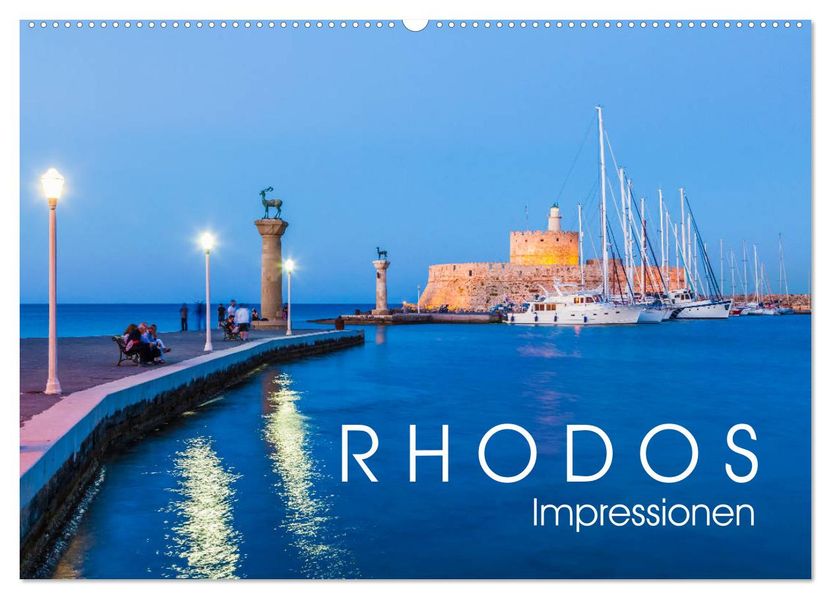 RHODOS Impressionen (Wandkalender 2027 DIN A2 quer) CALVENDO Monatskalender