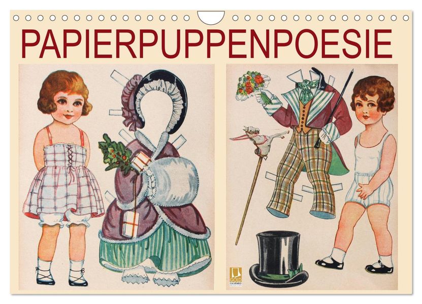 Papierpuppenpoesie (Wandkalender 2027 DIN A4 quer) CALVENDO Monatskalender