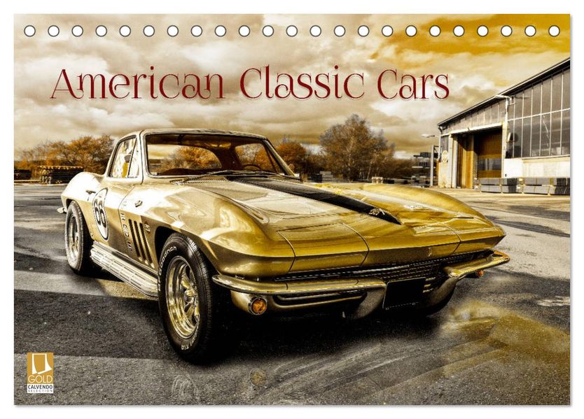 American Classic Cars (Tischkalender 2027 DIN A5 quer) CALVENDO Monatskalender