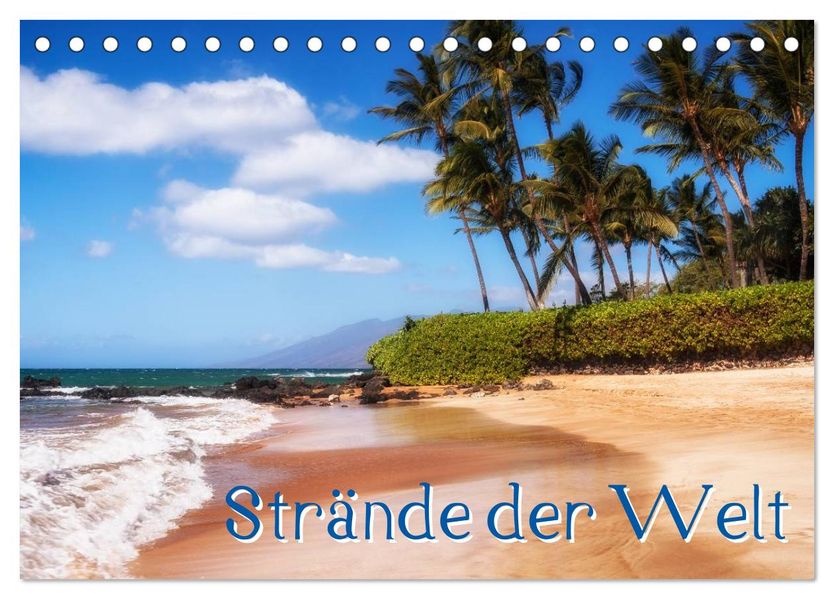 Strände der Welt (Tischkalender 2027 DIN A5 quer) CALVENDO Monatskalender