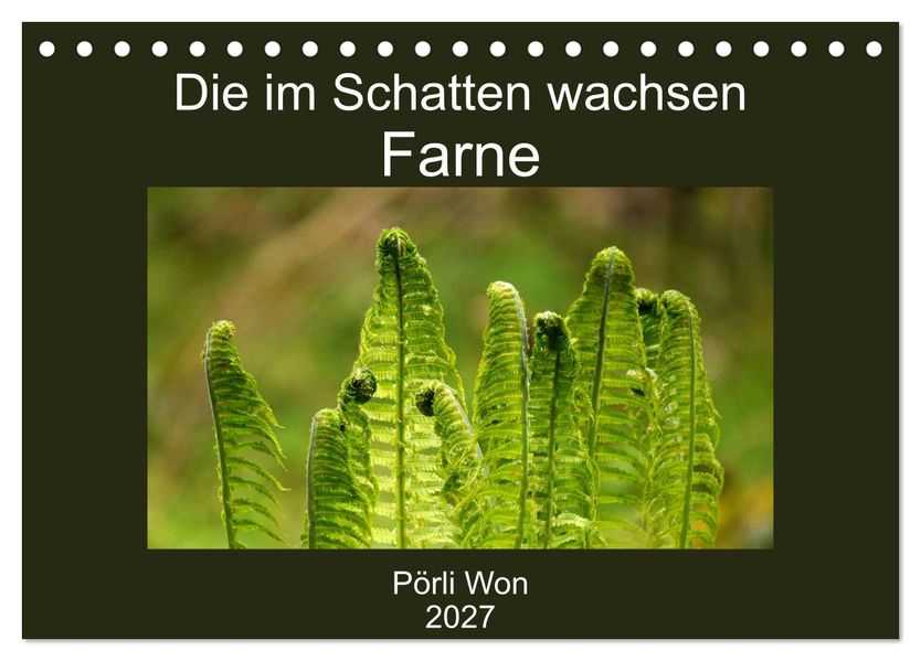 Die im Schatten wachsen - Farne (Tischkalender 2027 DIN A5 quer) CALVENDO Monatskalender