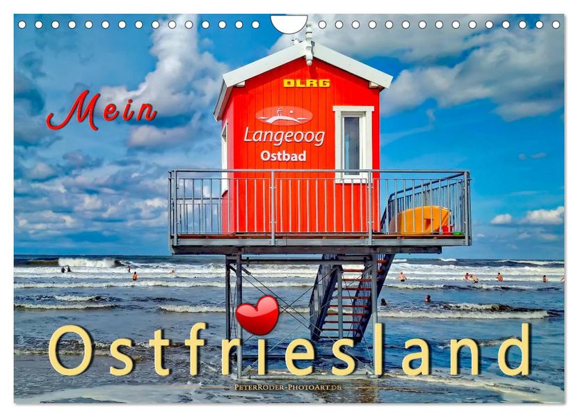 Mein Ostfriesland (Wandkalender 2027 DIN A4 quer) CALVENDO Monatskalender
