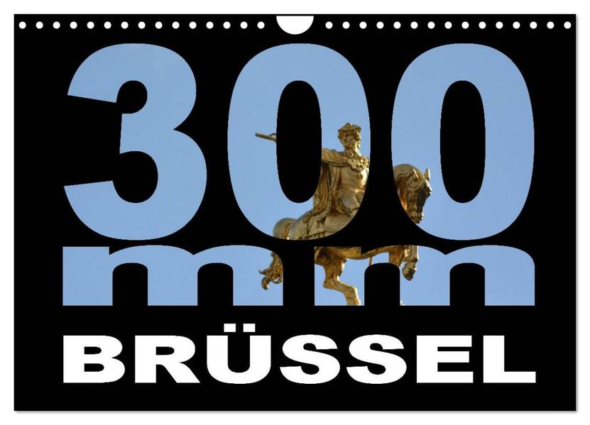300mm - Brüssel (Wandkalender 2027 DIN A4 quer) CALVENDO Monatskalender