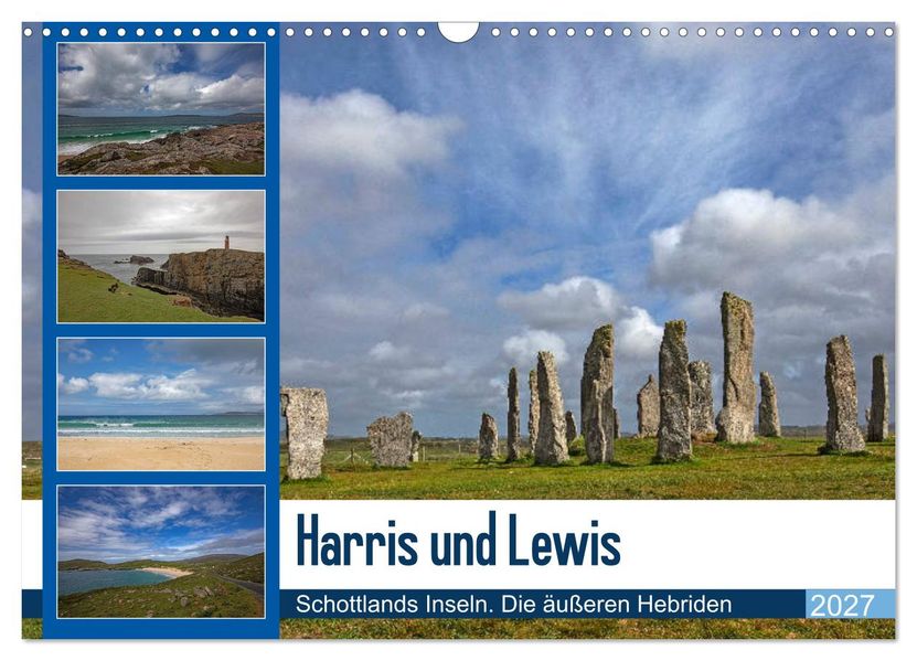 Harris und Lewis - Schottlands Inseln. Die äußeren Hebriden (Wandkalender 2027 DIN A3 quer) CALVENDO Monatskalender
